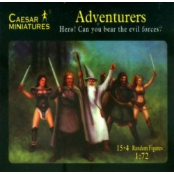 Caesar Miniatures 1/72 Adventurers Hero! Can you bear the evil forces?