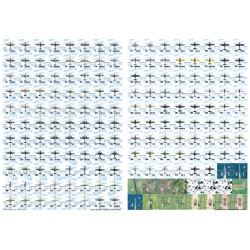 2 Fogli pedine aggiuntivi per Pocket Air War
