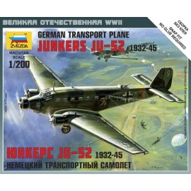 Zvezda 1/200 Junkers Ju-52 Transport Plane